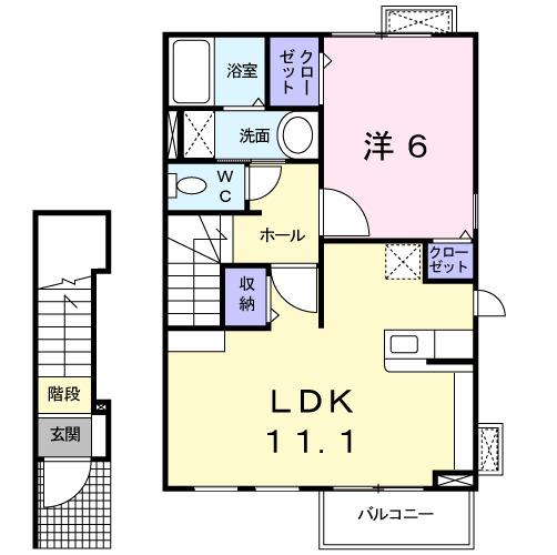 サンライズ大森（204） 間取り図画像