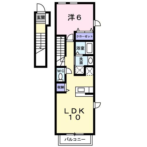 ヴィヴァーチェ（201） 間取り図画像