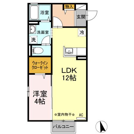ハイツあすなろ（203） 間取り図画像