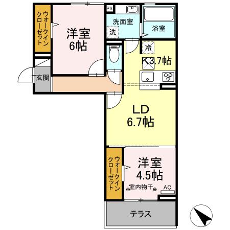 ノイハイマート（105） 間取り図画像