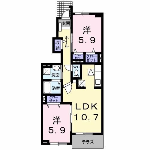 グレイスフル（103） 間取り図画像