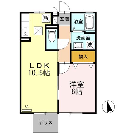 ディアコート　ⅤⅥ（Ⅴ105） 間取り図画像