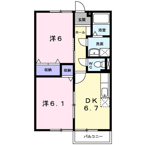 ニューシティＳⅡ（202） 間取り図画像