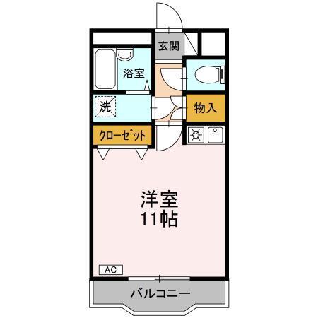 クリスタル甲府善光寺（402） 間取り図画像