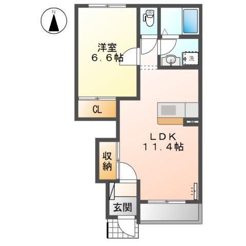 パストラル八田 間取り図画像