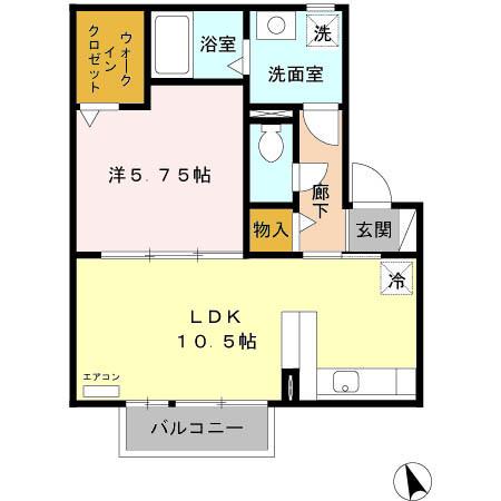 アミティエＭ（202） 間取り図画像