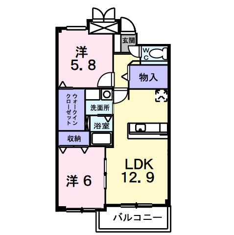 イーストガーデン（104） 間取り図画像