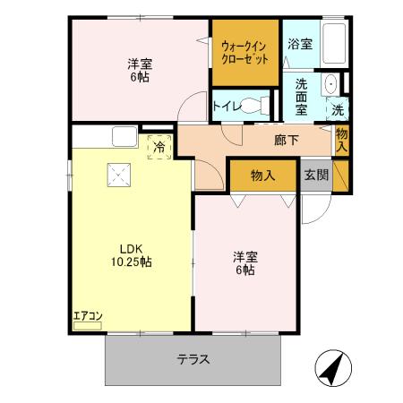 フラッツ　ABC（A102） 間取り図画像