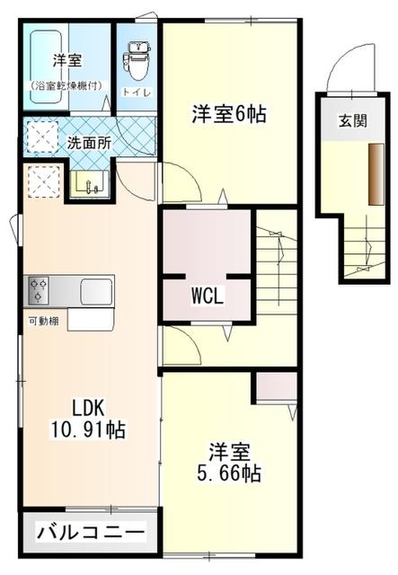 BELLEAP西野A（202） 間取り図画像