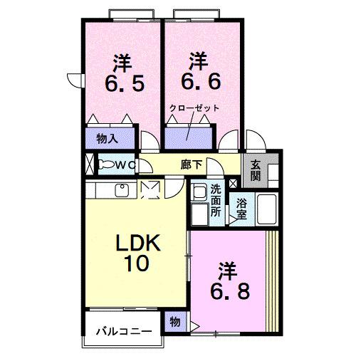 ラフォーレ．Ｉ（204） 間取り図画像