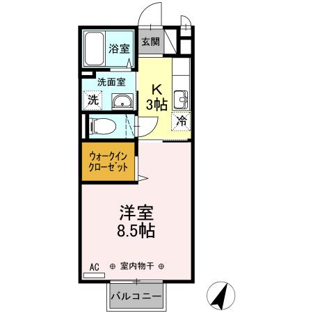 ブランフルール（205） 間取り図画像