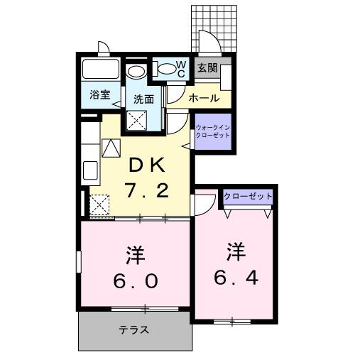 ユニゾン増穂（102） 間取り図画像