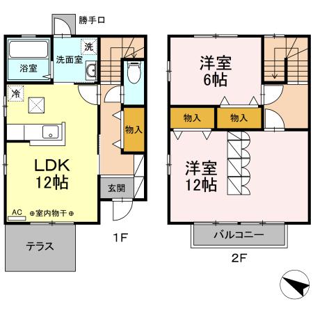 ヴィル・クレール（101） 間取り図画像