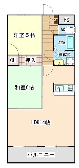 甲府市丸の内マンション 間取り図画像