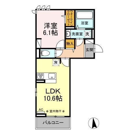 クレール（103） 間取り図画像