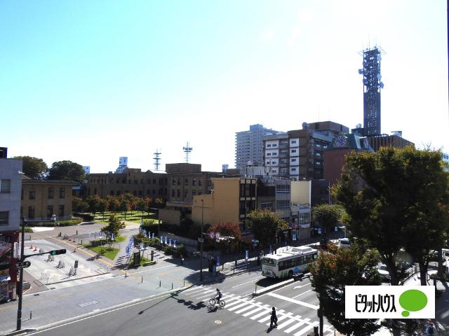 山梨県庁：321m
