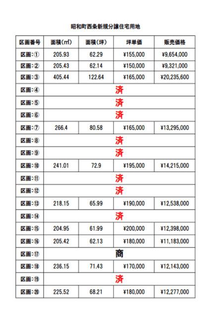 中巨摩郡昭和町西条住宅用地区画2 土地画像