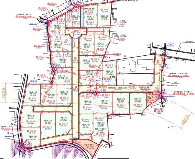 甲府市羽黒25区画分譲地区画12 区画図