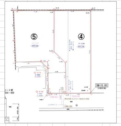 甲府市東光寺分譲地区画5 区画図