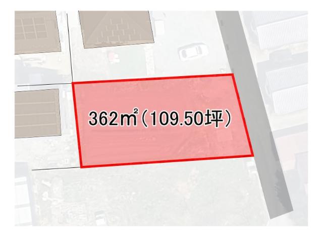 甲斐市玉川（109坪）売地 区画図