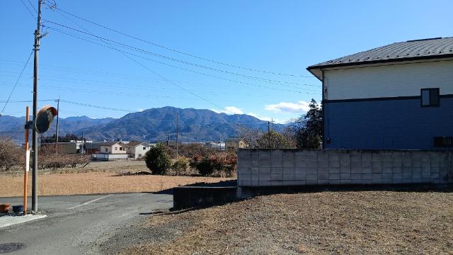富士川町小林88坪売地 眺望