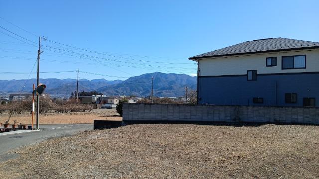 富士川町小林88坪売地 眺望