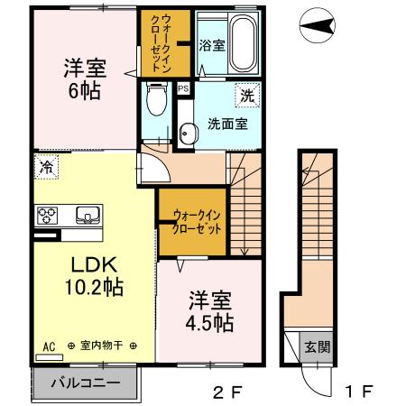 スヴァーラ新井田（203） 間取り図画像