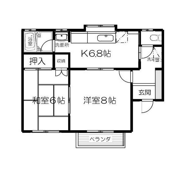 セジュール西村A-3（A-3-202） 間取り図画像