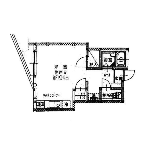 レジデンスヒロミ（B） 間取り図画像