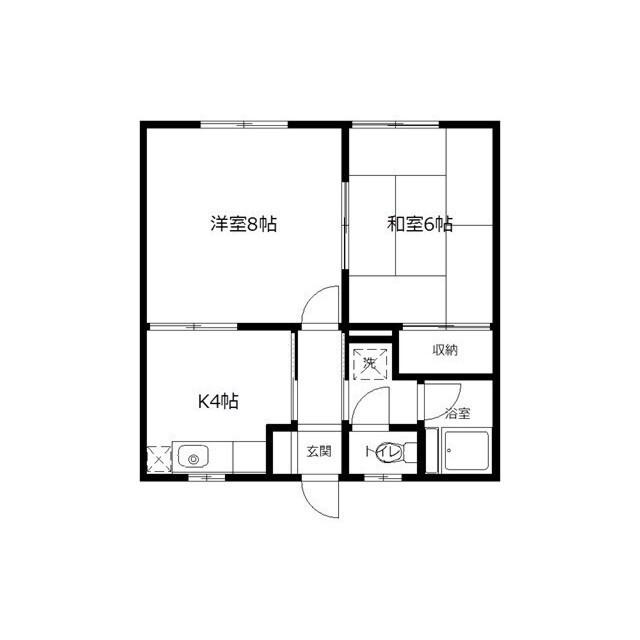コーポドリームハウス（C） 間取り図画像