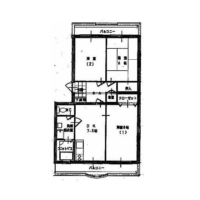 マンション大橋（305） 間取り図画像