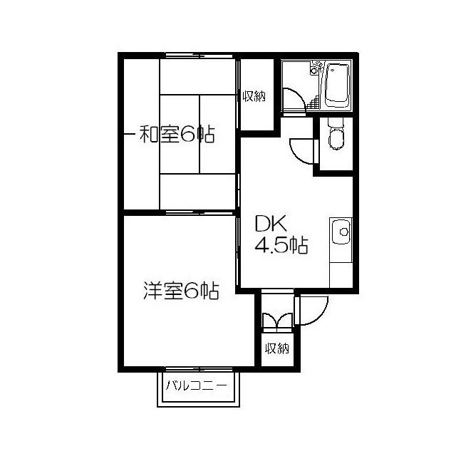 ロイヤルタカハシ（201） 間取り図画像