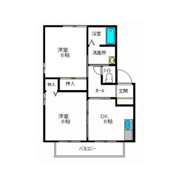 ディアス河原木B（B101） 間取り図画像