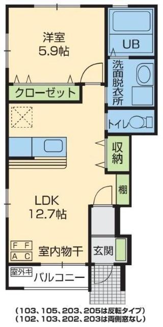 Eternaluce(エターナルーチェ)Ⅰ（105） 間取り図画像