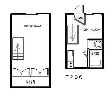 ローラン横浜（E206） 間取り図画像