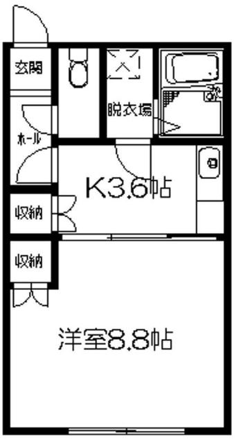 マンションくどう（1-B） 間取り図画像