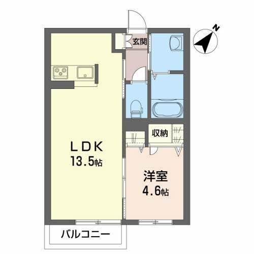シャーメゾントミーB（103） 間取り図画像