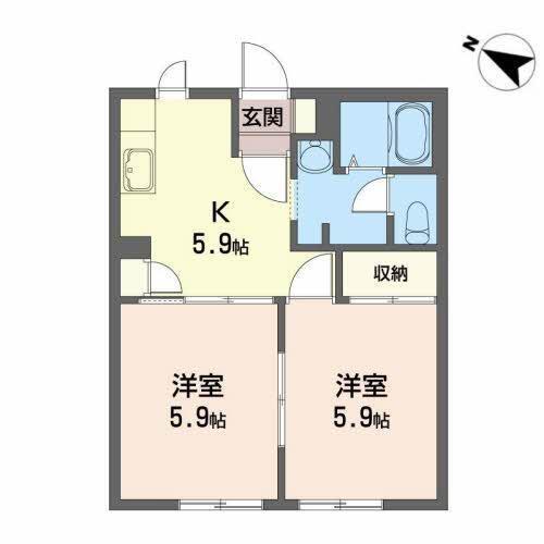 ディアスしもながSO（B103） 間取り図画像