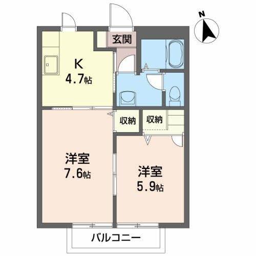メゾン・オオクボ（203） 間取り図画像