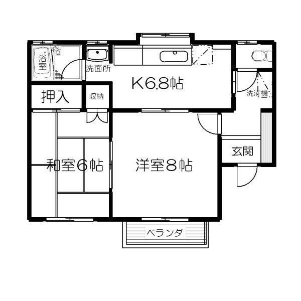 セジュール西村A-1（A-1-202） 間取り図画像