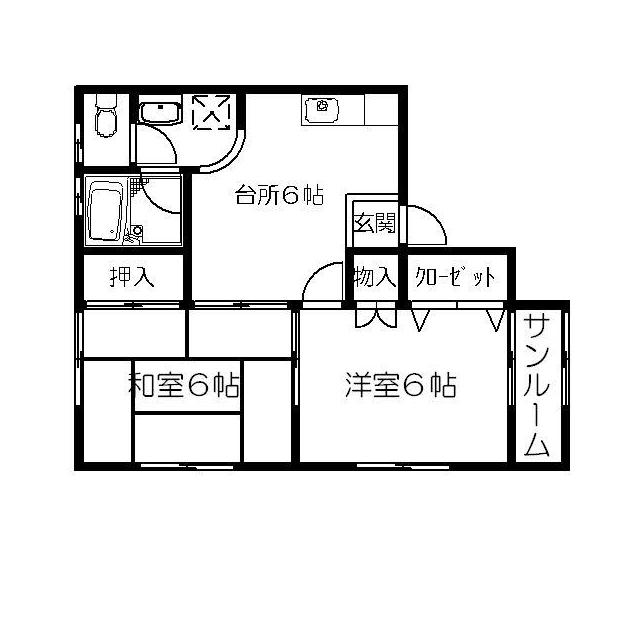 コーポ五大（A） 間取り図画像