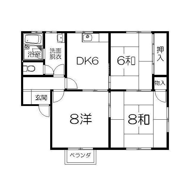 平成ハイツA（A-1） 間取り図画像