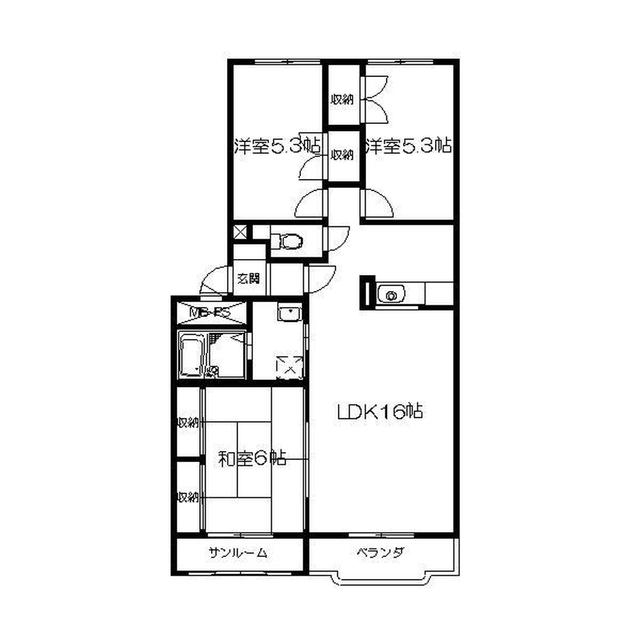 ベルコートエリーゼ（203） 間取り図画像