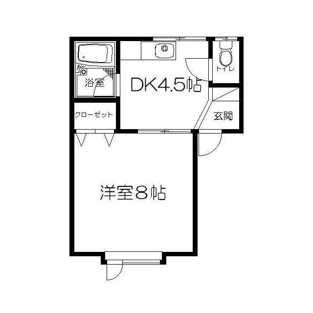 イーグルハイツE（E-C） 間取り図画像