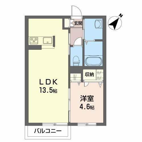 シャーメゾントミーB（202） 間取り図画像