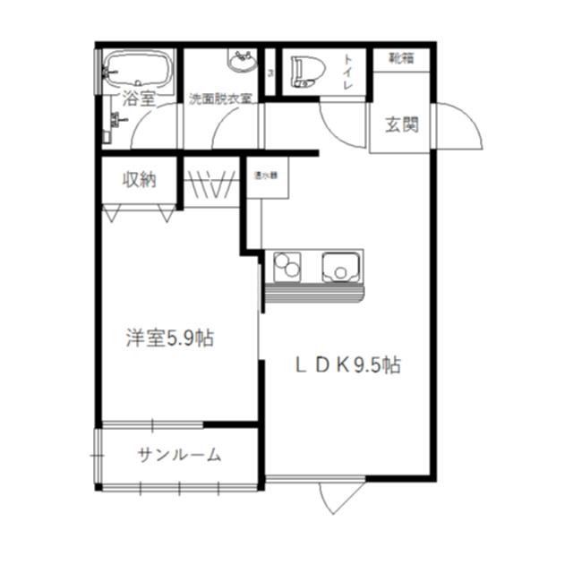 ココ・アンドゥⅡ（A） 間取り図画像