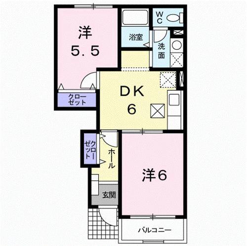 ミドルコート（102） 間取り図画像