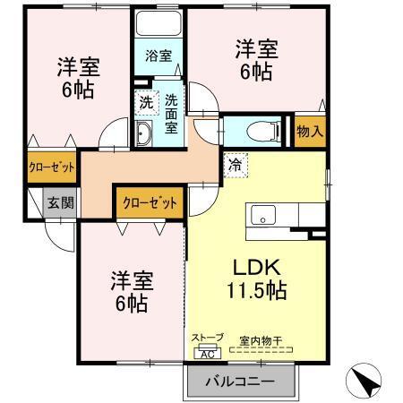 Ｖｉｃｔｏｒｉａｎ Ｈｏｕｓｅ　Ｅａｓｔ（202） 間取り図画像