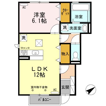 アムール桜（101） 間取り図画像