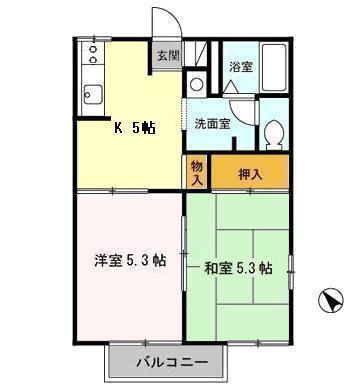コモンライフ白銀（201） 間取り図画像